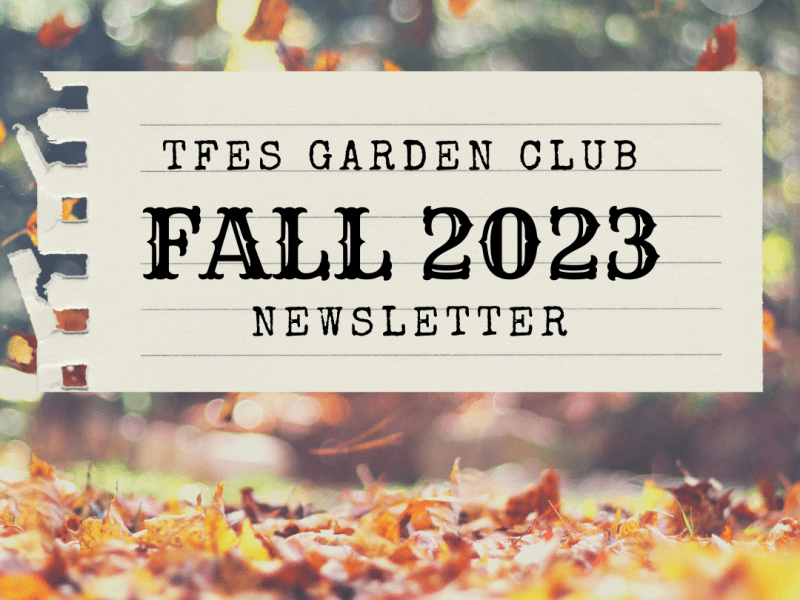 GARDEN CLUB – FALL 2023 NEWSLETTER&nbsp;